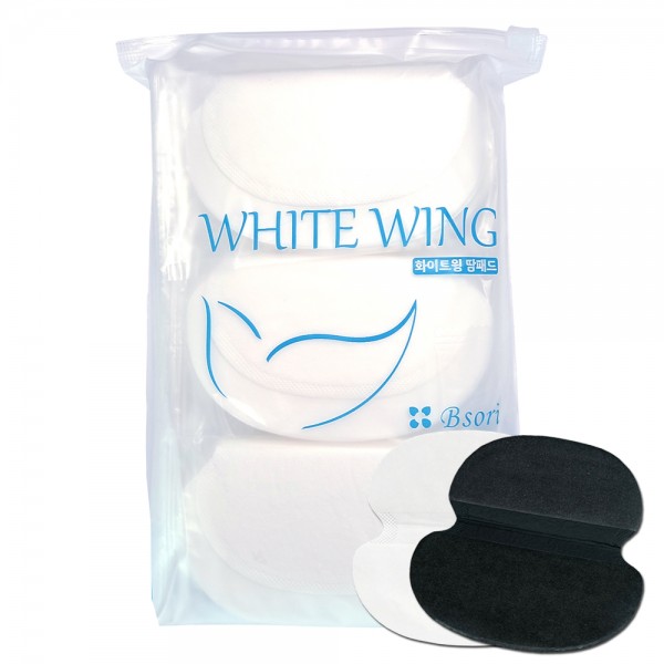 화이트윙 겨땀패드 50매 화이트 겨드랑이 땀패드 대형 겨땀패치01