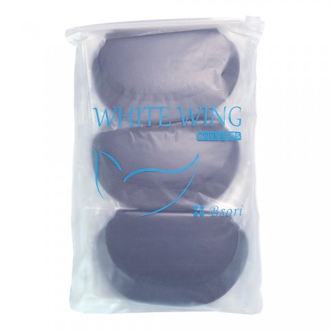 화이트윙 겨땀패드 50매 블랙 겨드랑이 땀패치 대형 땀흡수 패드